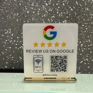 Google Review NFC Plaque + QR Code