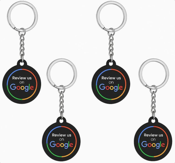 NFC Google Review Keychain Fobs.