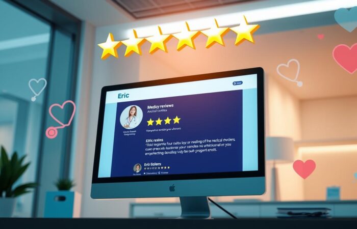 Online reviews for medical clinics