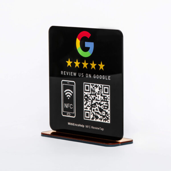 Google Review NFC Plaque + QR Code