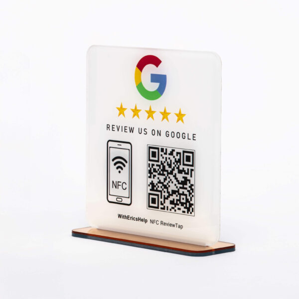 Google Review NFC Plaque + QR Code