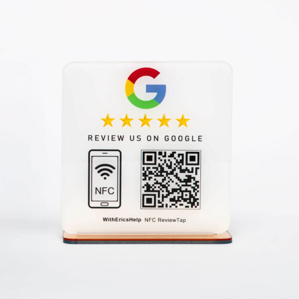 Google Review NFC Plaque + QR Code