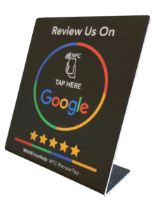 NFC Google review stand - black