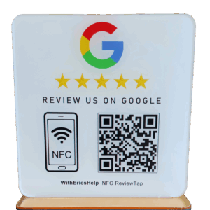 Google Review NFC Plaque + QR Code