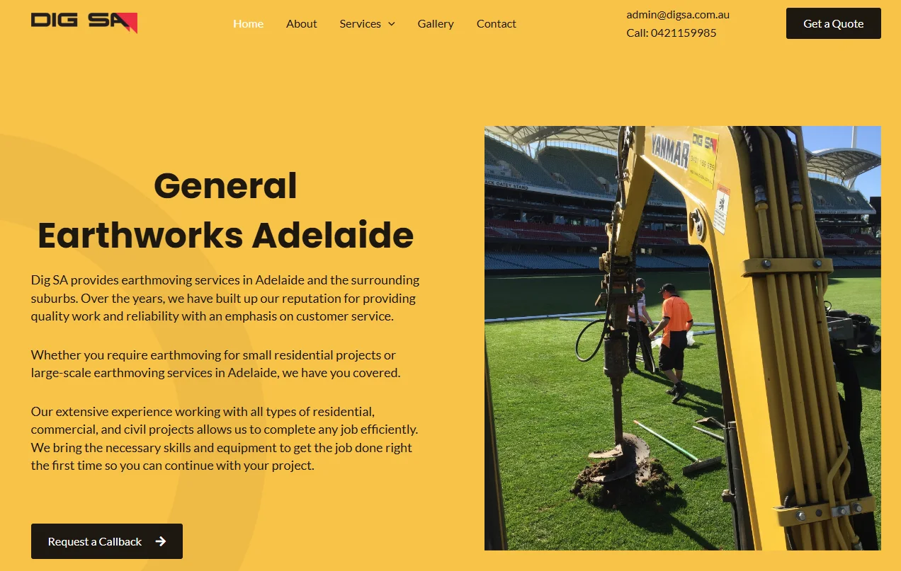 digsa website home page