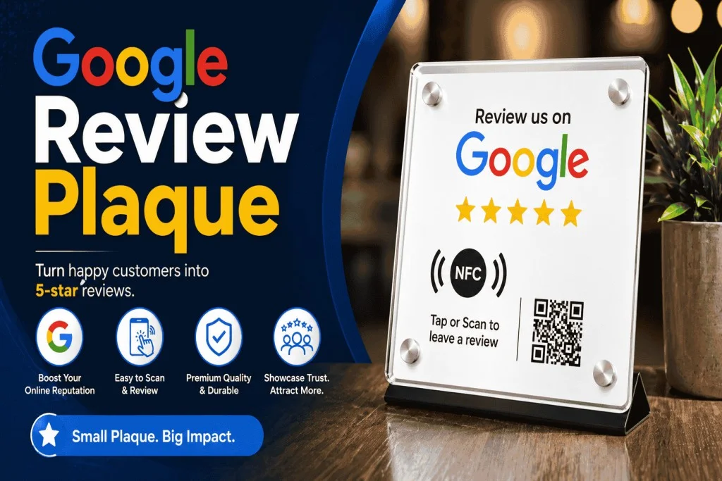 Google Review Plaque