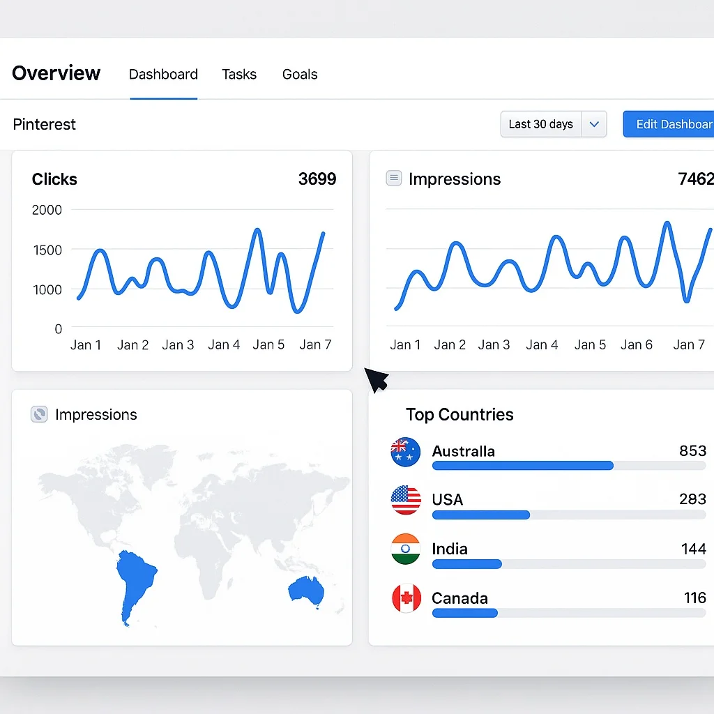 Google console dashboard